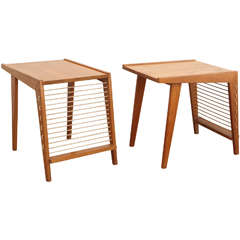 Pair of Vintage Side Tables with Rope Detail