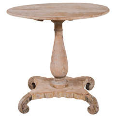 Antique Swedish Pedestal Table