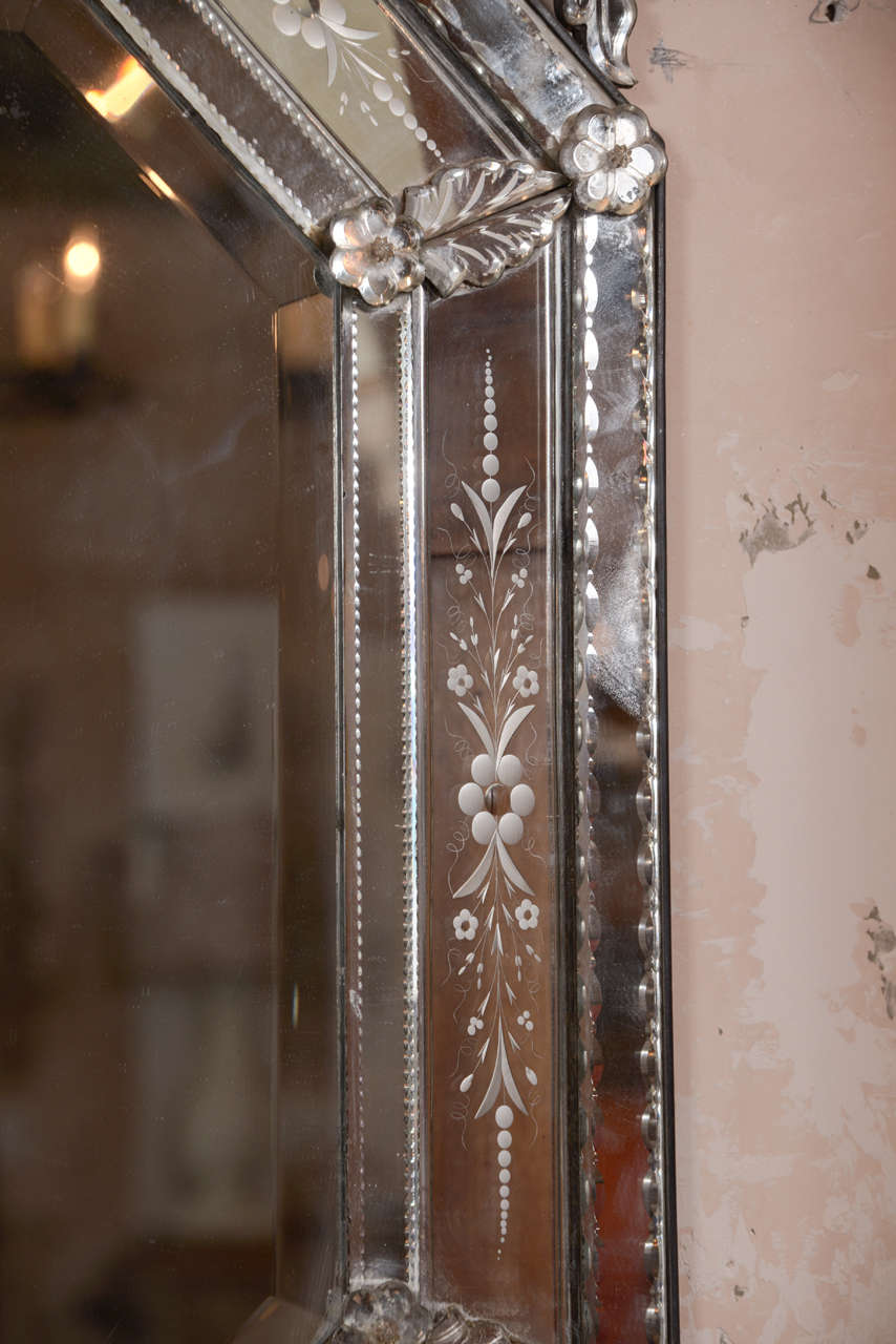 Mid-20th Century Octagonal Venetian Mirror