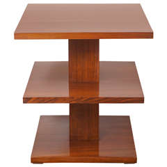 Mahogany Three-Tier Table