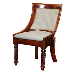 19th century Spoon back side chair