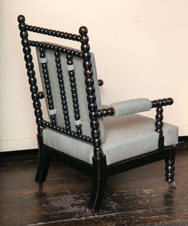 19th century Irish Spool  armchair