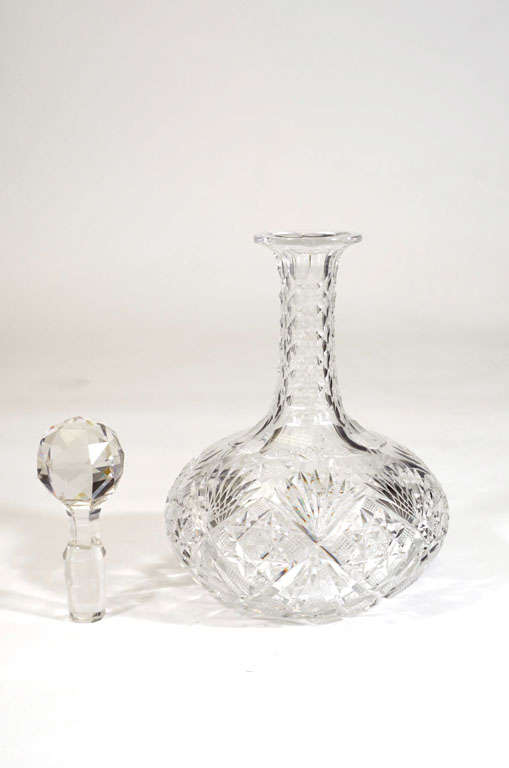 Cut Crystal Decanter with original top 2