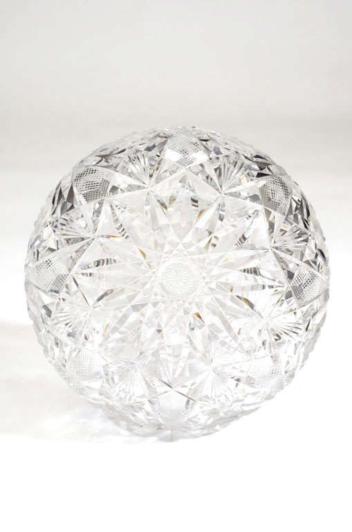 Cut Glass Cut Crystal Decanter with original top