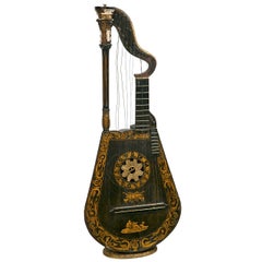 Used 19th Century Harp Lute Edward Light
