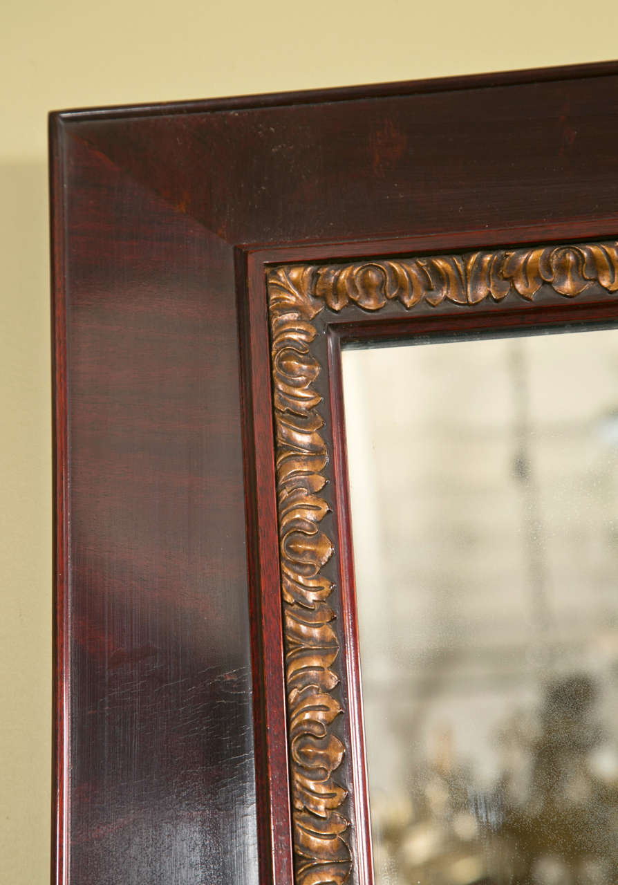 Pair of Large Rosewood Mirrors