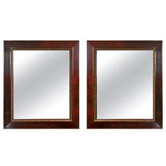 Pair of Large Rosewood Mirrors