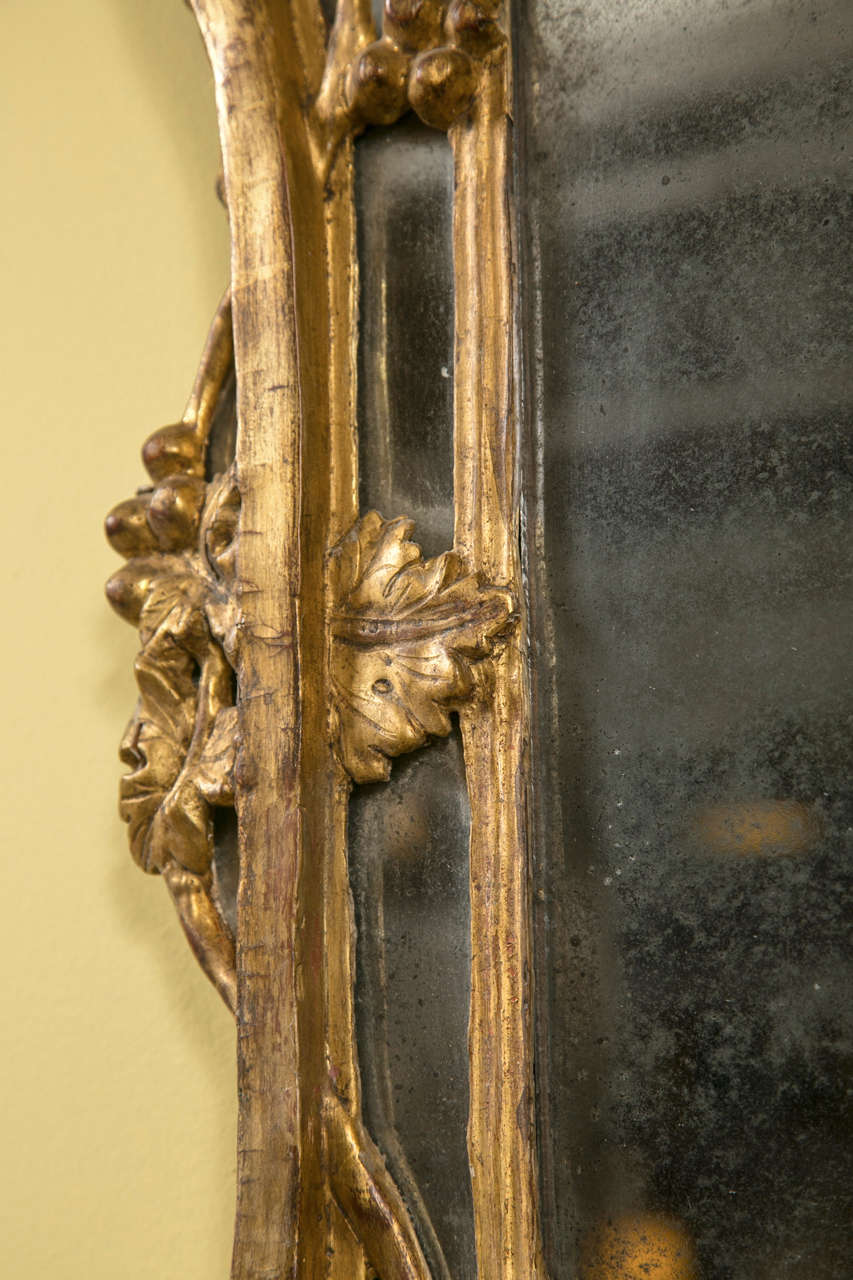 French 18th Century Giltwood Mirror 1