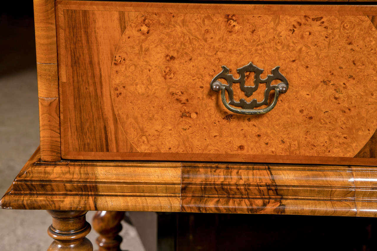 Mid-20th Century William and Mary Style Chest on Stand