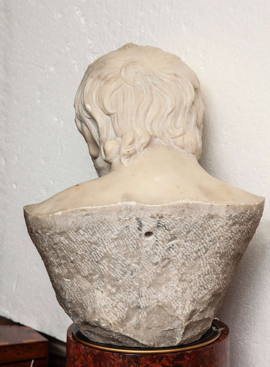 19th Century Bust of Seneca In Good Condition In New York, NY