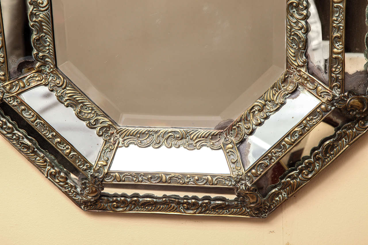 19th Century Flemish Marginal Mirror In Good Condition In New York, NY