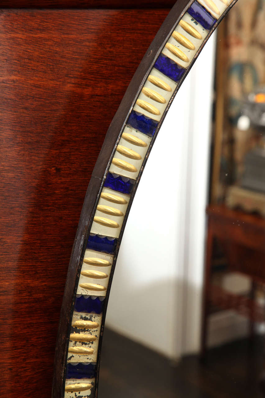 19th Century Irish Oval Lozenge Mirror For Sale at 1stDibs