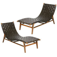 Pair of 20th Century Danish Lounge Chairs