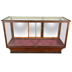 1930s Wood and Glass Store Counter