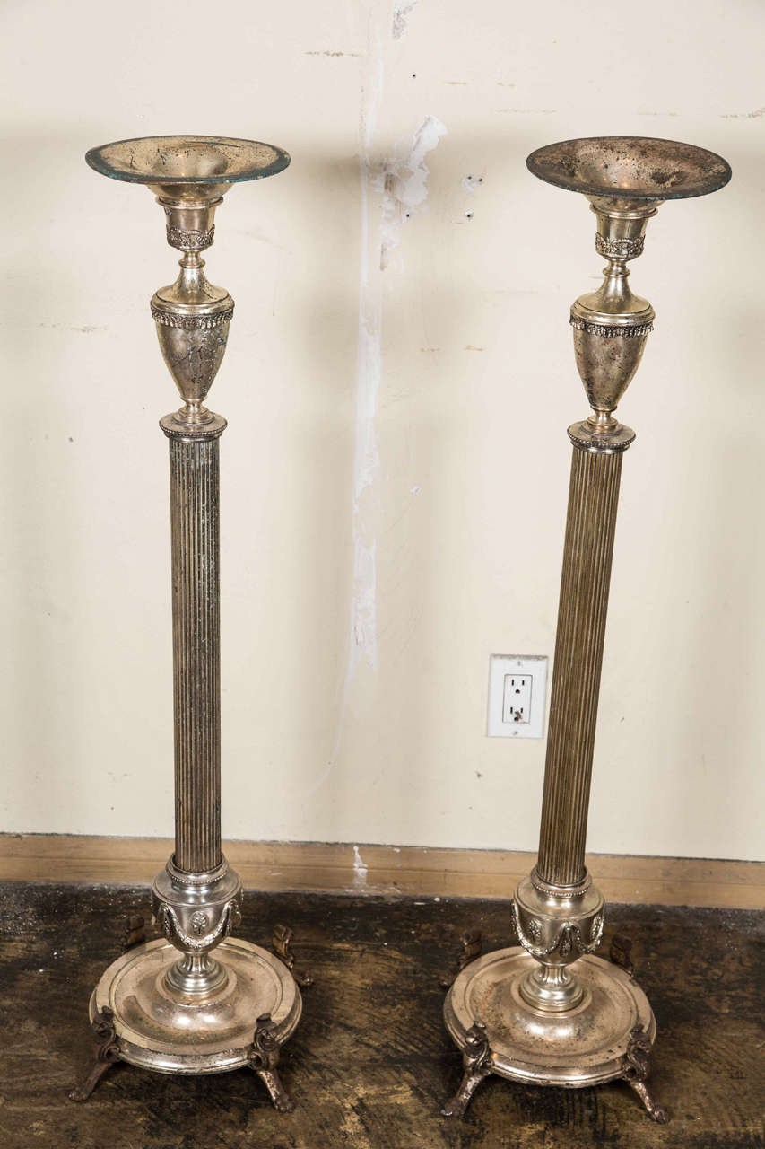 Silver Plated Bronze and Copper Candelabra 5