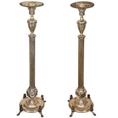 Silver Plated Bronze and Copper Candelabra