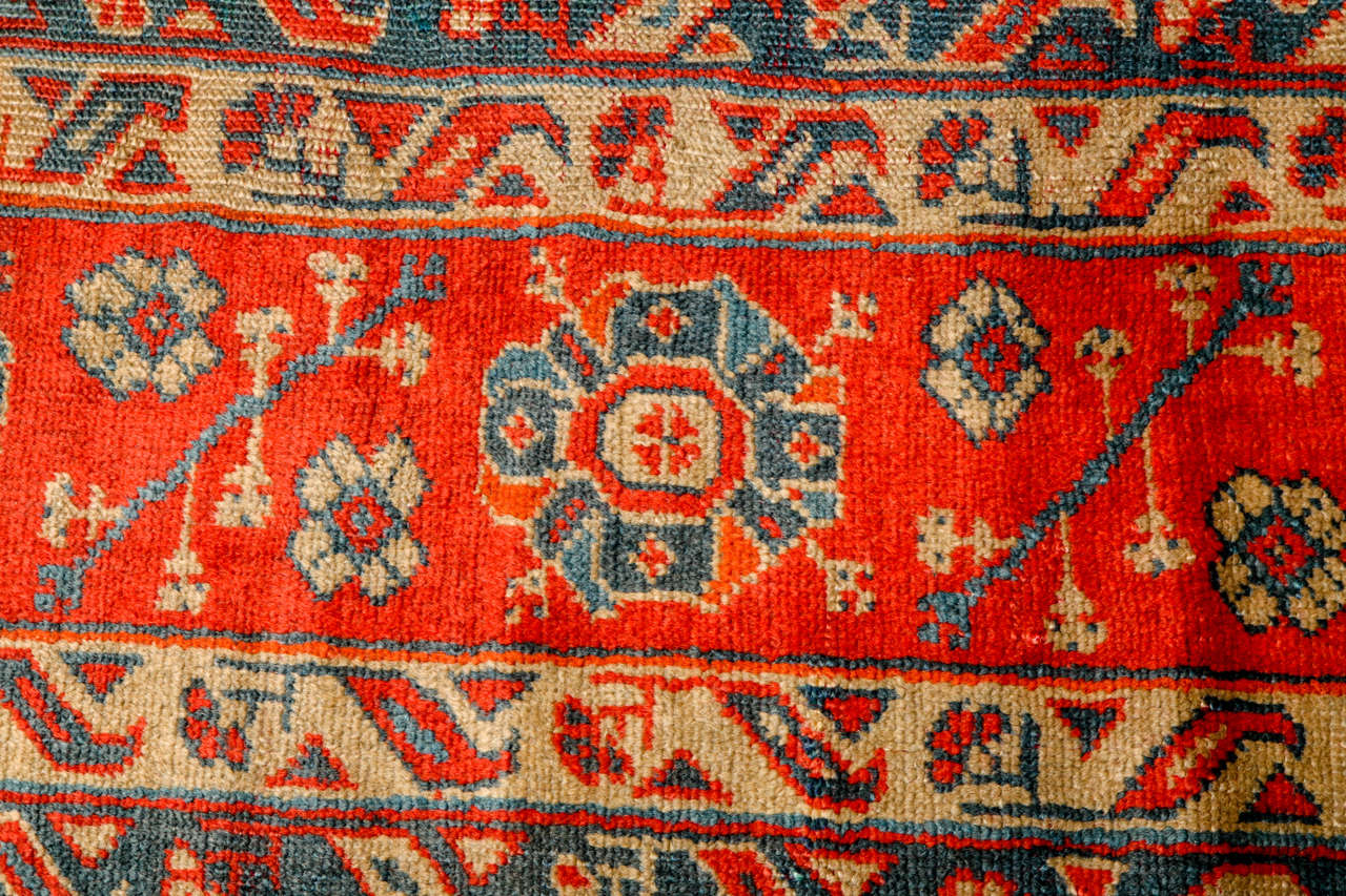 19th Century Antique 1880s Turkish Oushak Rug, 14' x 16' For Sale