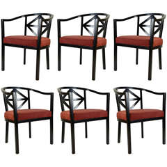 Set of Six 1970's Hoffman Chairs