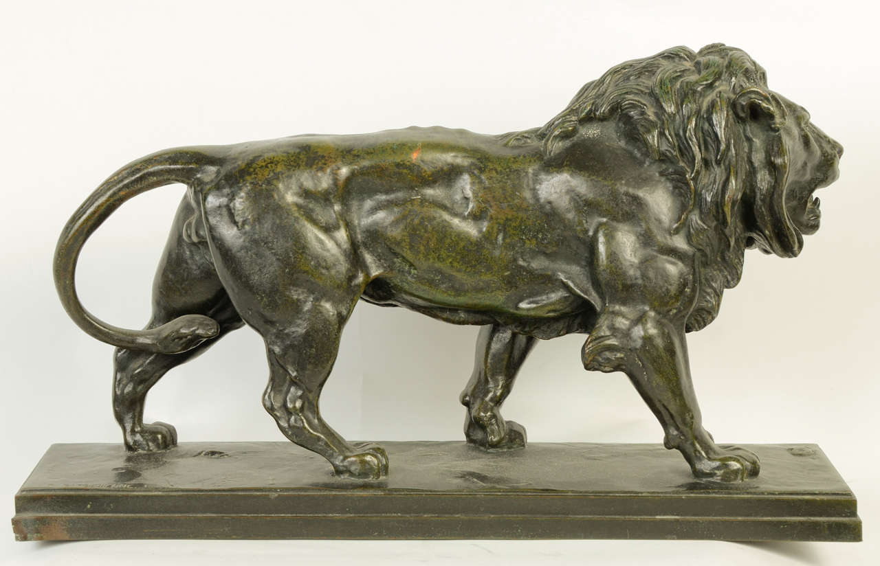 Walking Lion by Louis Barye 1