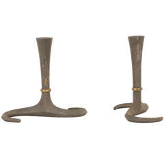 Jens Quistgaard For Dansk Set of 2 Candelabrums Candleholders