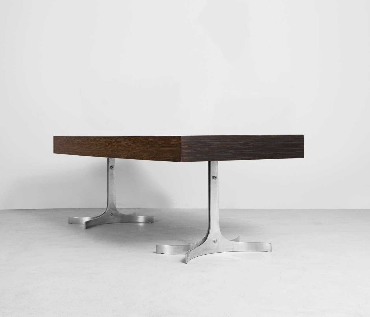 Mid-Century Modern Modern Executive Desk by TRAU in Indian Rosewood