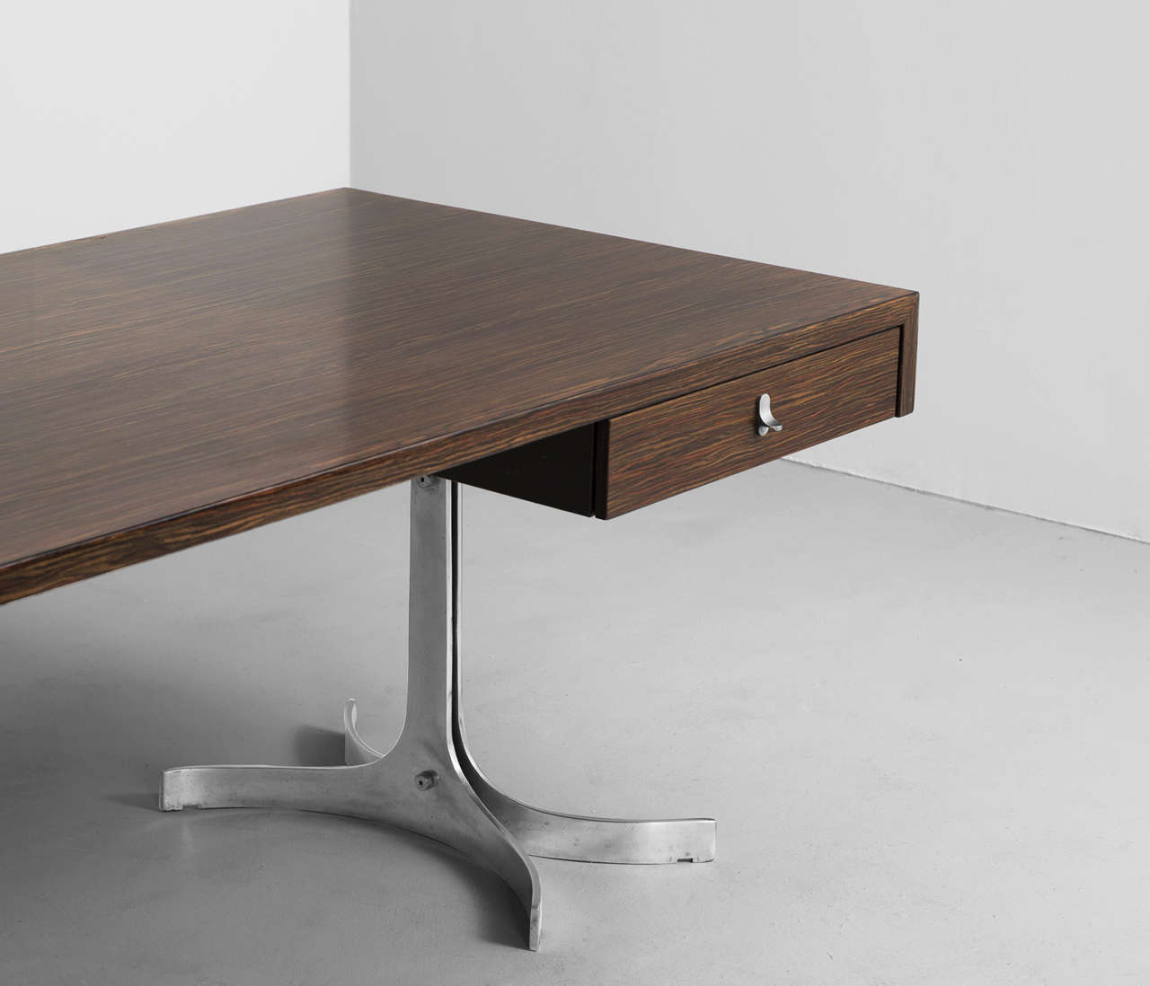 Italian Modern Executive Desk by TRAU in Indian Rosewood
