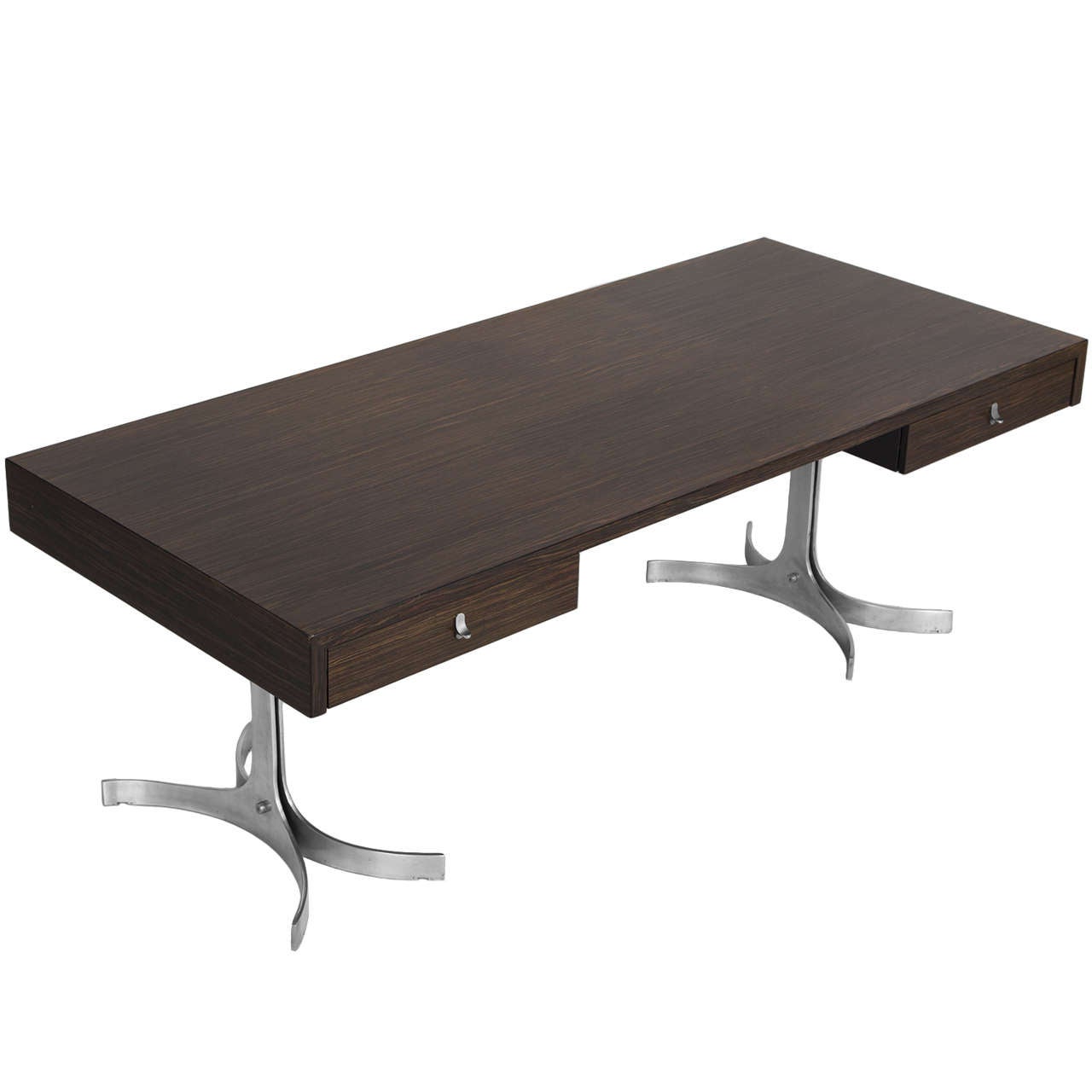 Modern Executive Desk by TRAU in Indian Rosewood
