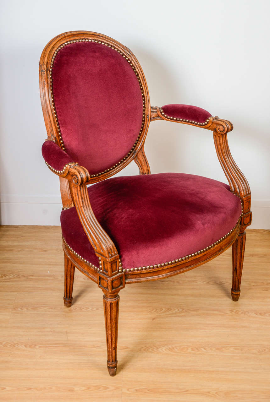 18th Century and Earlier 18th Century Louis XVI Cabriolet Armchairs