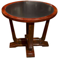 Early 20th Century Shanghai Deco Stone Inset Round Centre Table