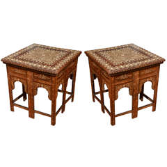 Antique Anglo Indian Inlaid Side Table