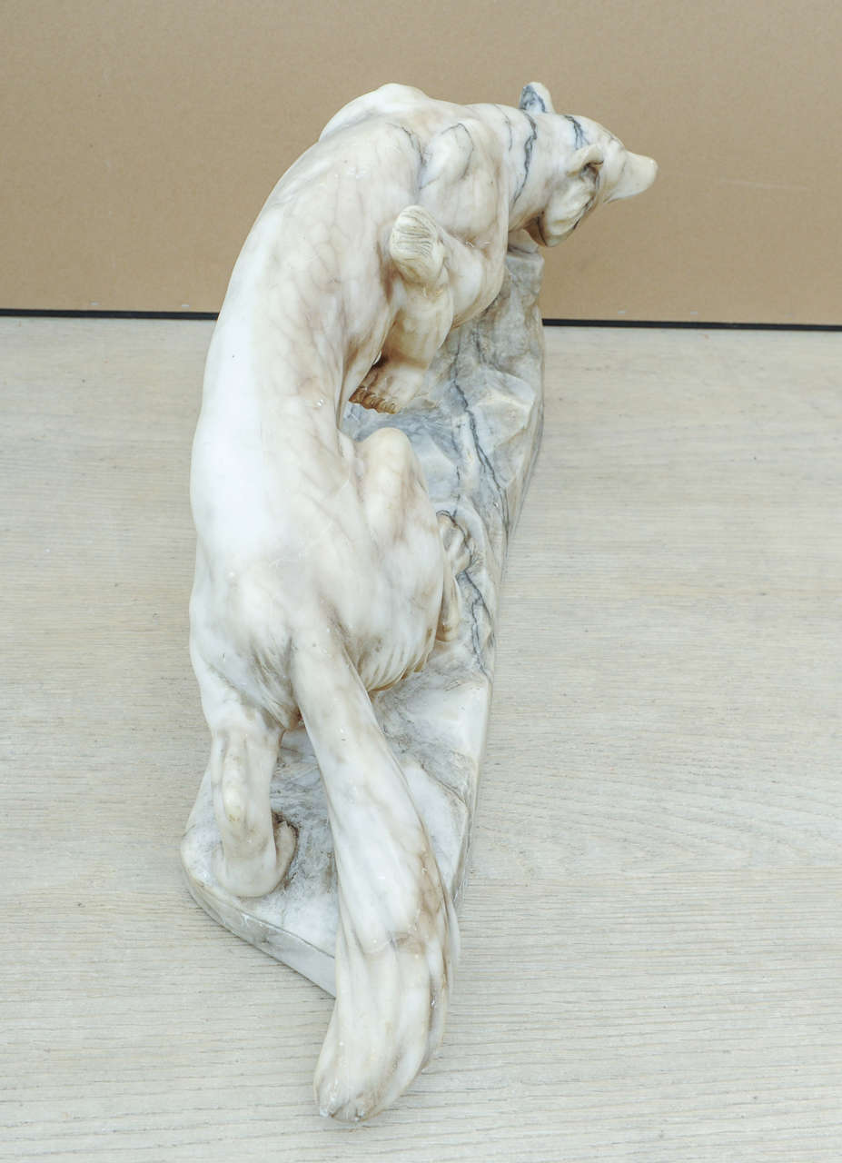 Italian Marble Wolf For Sale 2