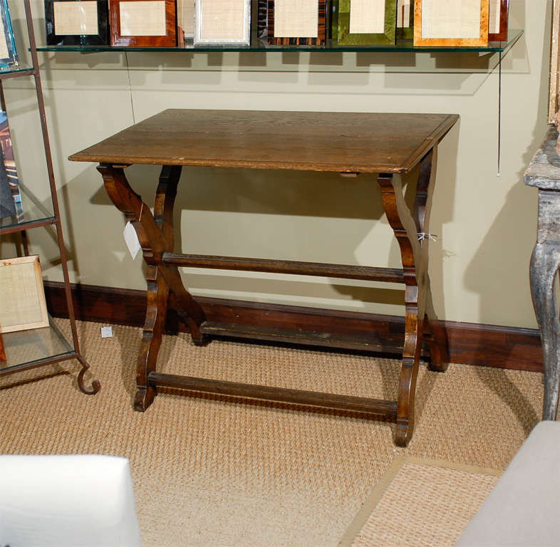 Antique Folding Trestle Table
