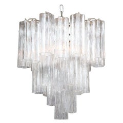 Retro Venini Tube Chandelier