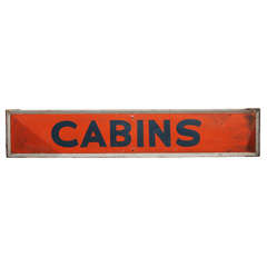 Vintage Cabins Sign