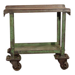 Industrial/Machine Shop Dolly Side Table