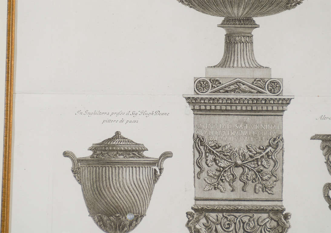 Pair of Copperplate Engravings by Piranesi at 1stdibs