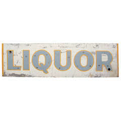 Vintage Liquor Sign
