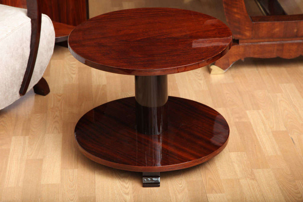 Art Deco round side table.