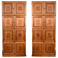 Mahogany Museum Cabinets