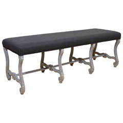 Painted Louis XIV Style Bench
