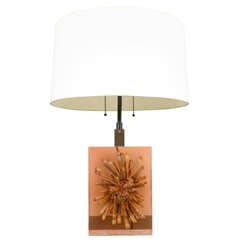 A Resin Table Lamp with an Urchin.