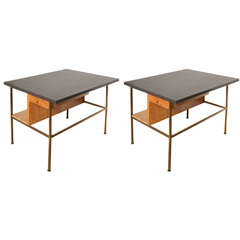 rare pair of Paul McCobb Irwin Collection for Calvin Side Tables