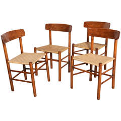 set of 4 Borge Mogensen Side Chairs