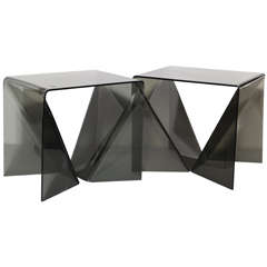 pair of Neal Small "Origami" Tables