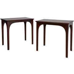 pair of Italian Rosewood End Tables