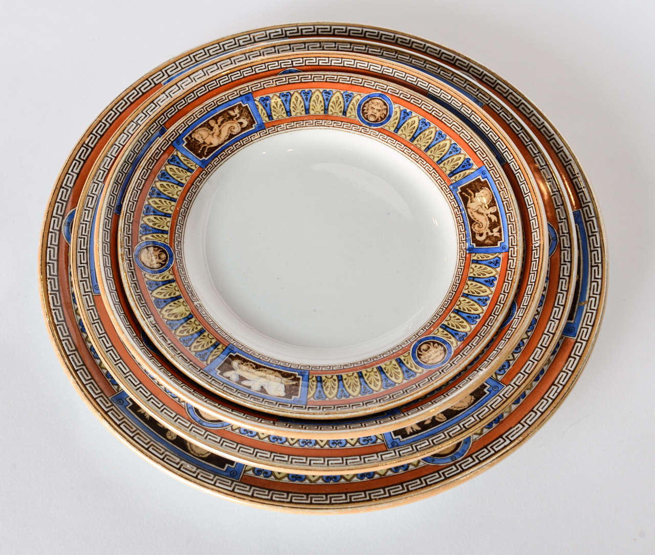 English Partial Dinner Service of Mintons Dinnerware, 19th Century For Sale