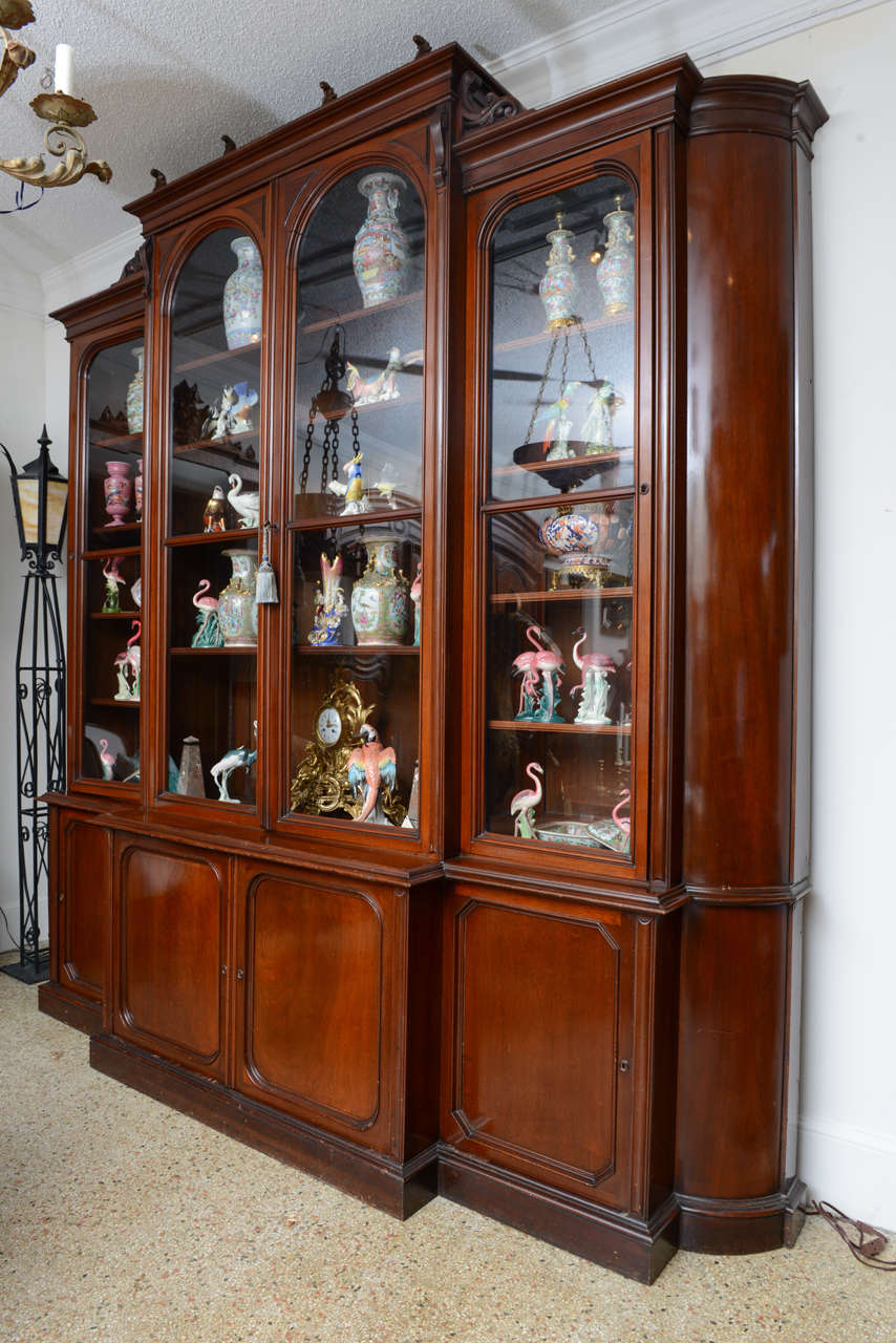 Huge American Breakfront/ Bookcase, Display Cabinet, Late 19th century