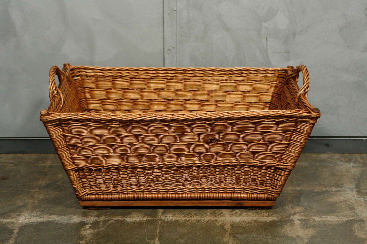 Country Wicker Basket For Sale