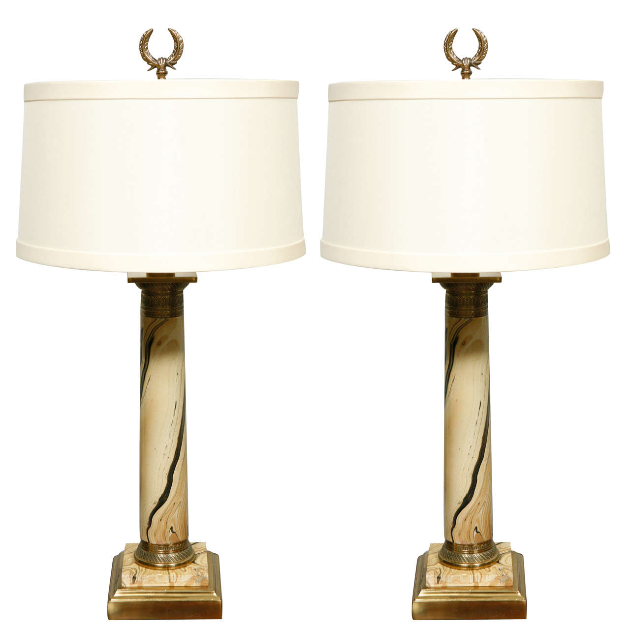 1920's French Pair of Table Lamps