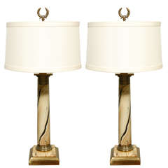1920's French Pair of Table Lamps